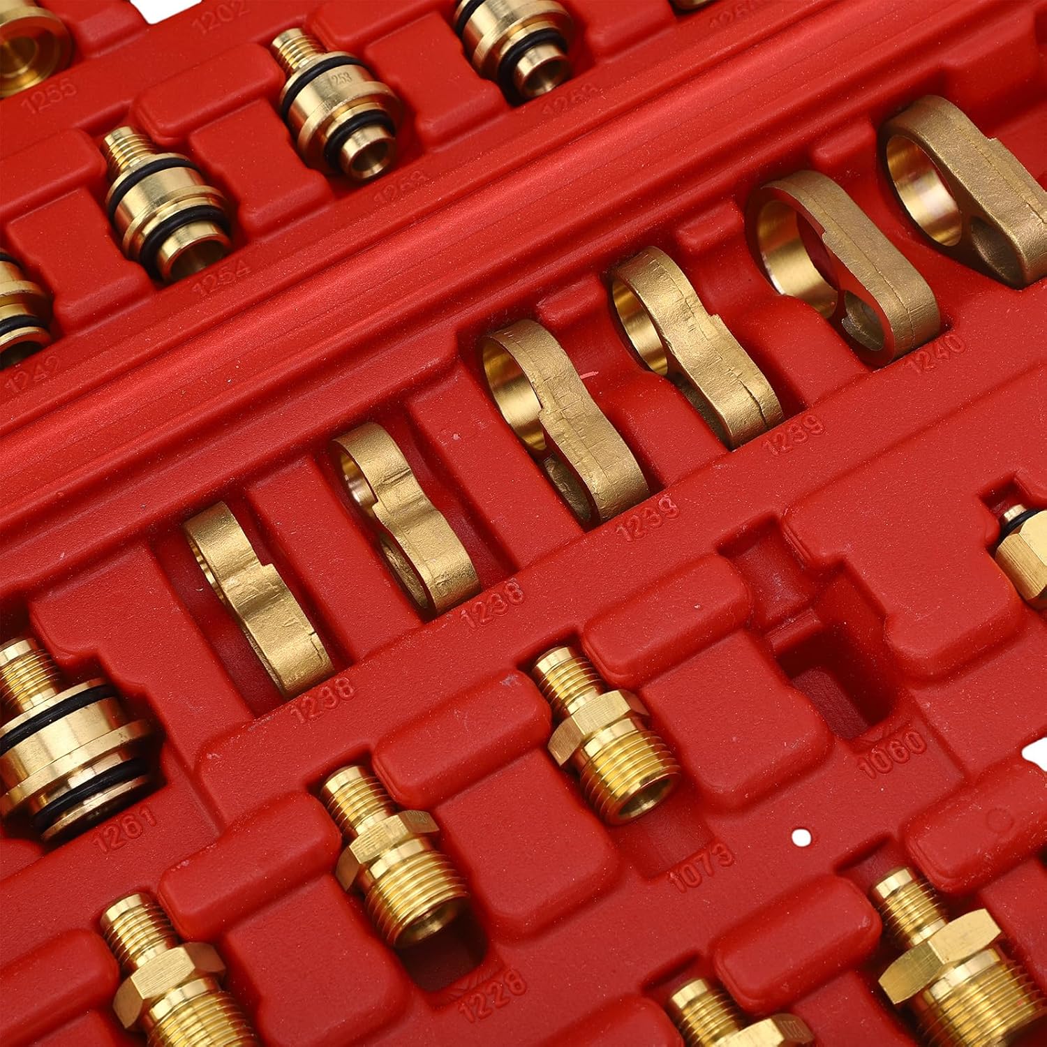 Automotive Air Conditioning Leak Test Kit Brass AC Leak Detection Tool Connector Repair Kit for Car Truck Auto AC