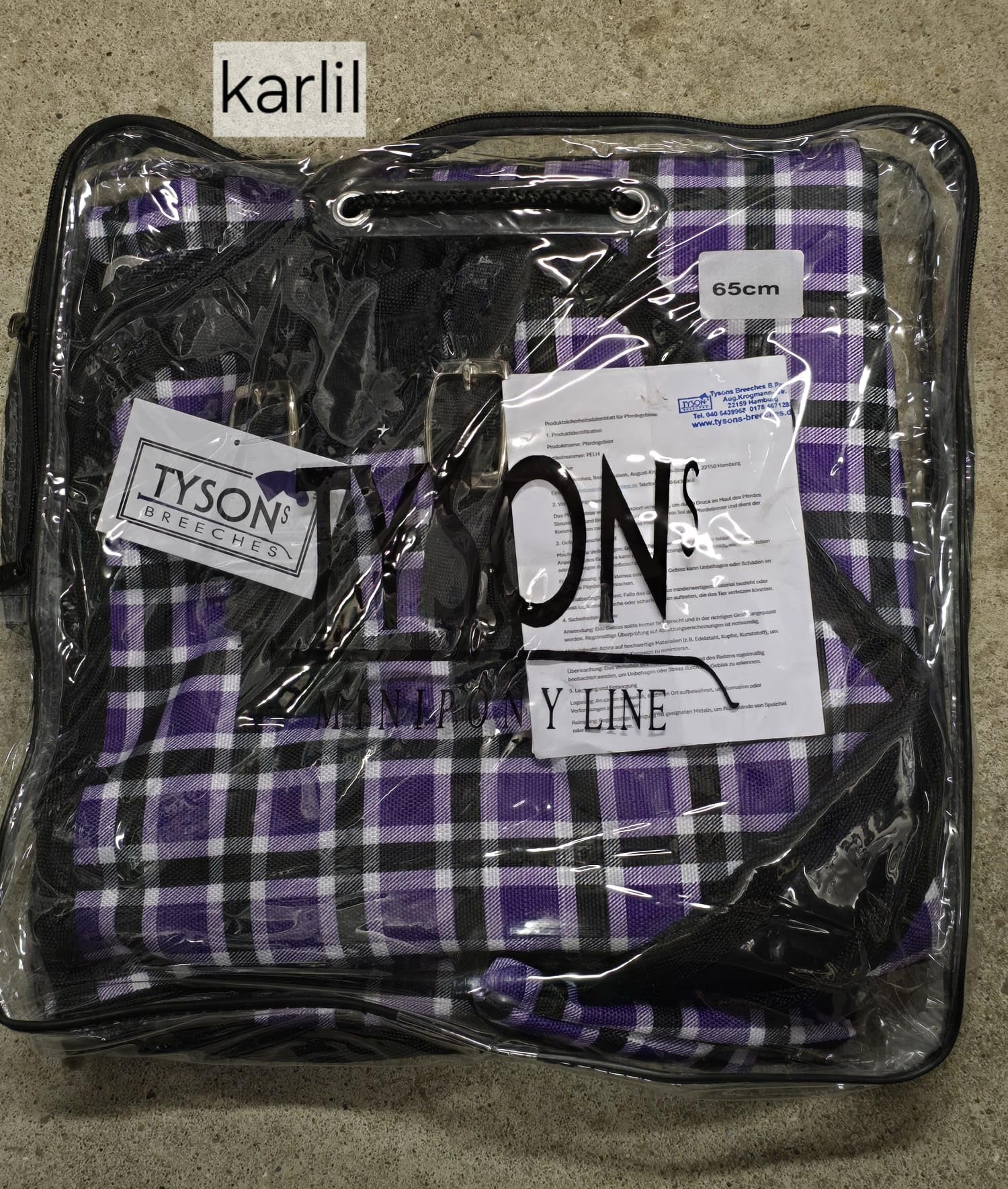 1200 Denier Regendecke Outdoordecke Karo Lila Fleece Lining o Gramm 65 70 75 85 95 100 cm Tysons Minishetty Mini Shetty Minipony (65)