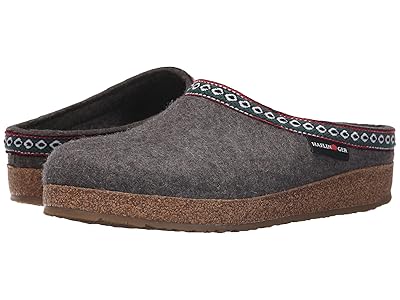 Haflinger GZ Classic Grizzly Clog Shoes Grey : EU 36 (US Women