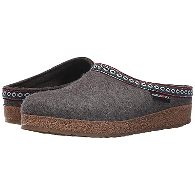 Haflinger GZ Classic Grizzly Clog Shoes Grey