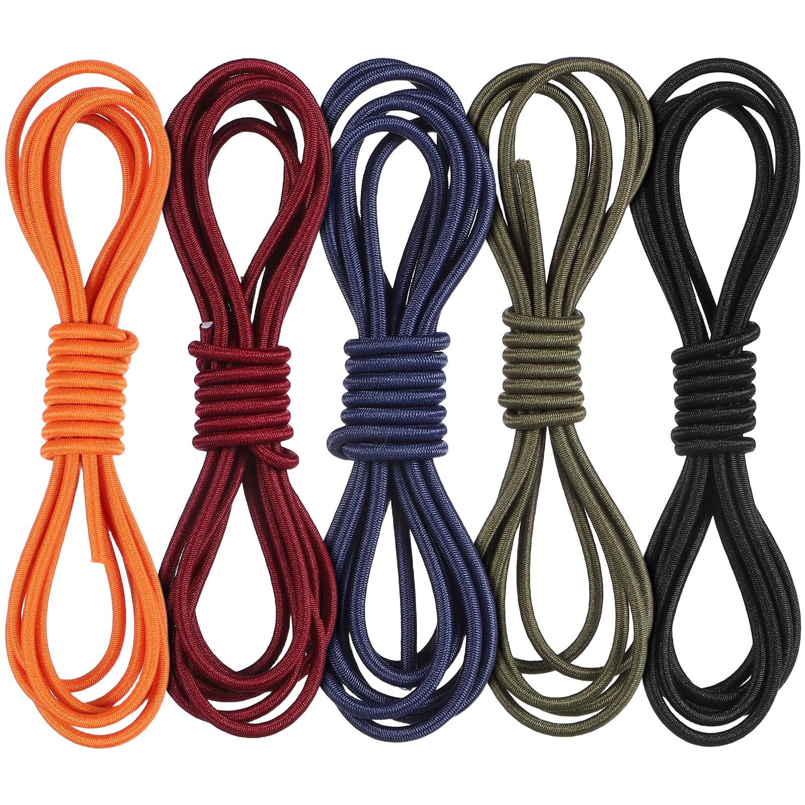 Warmhm 5-pack Elastic Bands - Adjustable Nylon Journal Straps for Travel Notebooks