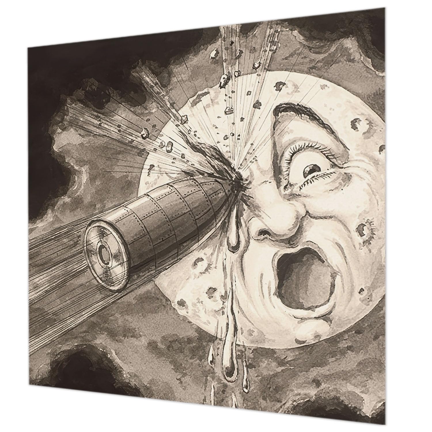Papier peint intissé collision cosmique 250x250 cm avec colle pour chambre et salon
