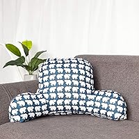 Vista 39 de Bohemian Printed Reading Pillow with Support Arms Soft Bed Rest Pillows Back Support Cushion for Kids Reading Watching TV Sitting Up in Bed Whale
