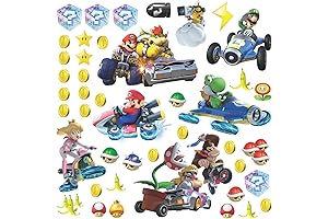 Nintendo Mario Kart 8 Wall Decals: Decorate with Mario Racing Adventure