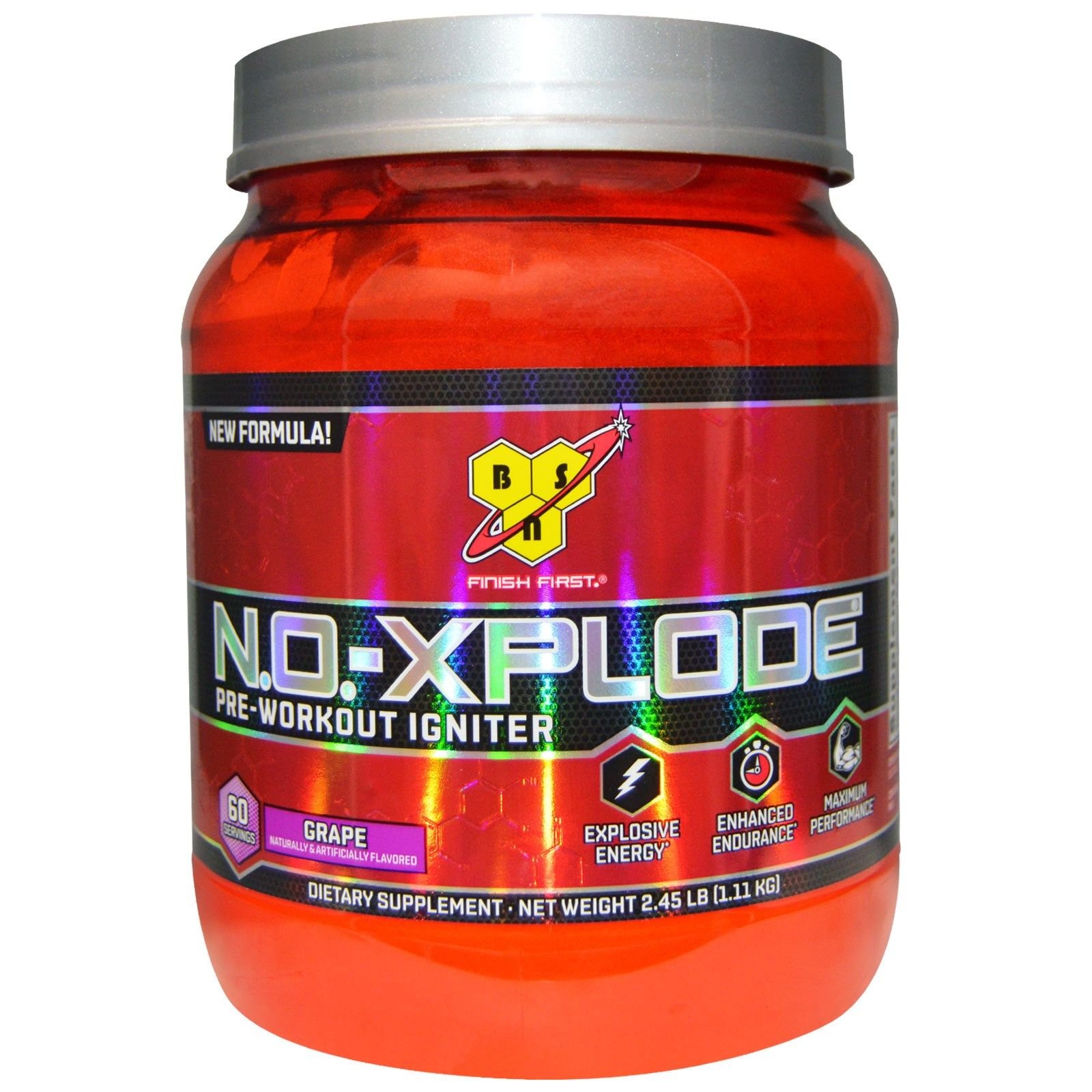 BSN N.O.-XPLODE - Grape, 120 Servings (2 x 60 Servings)