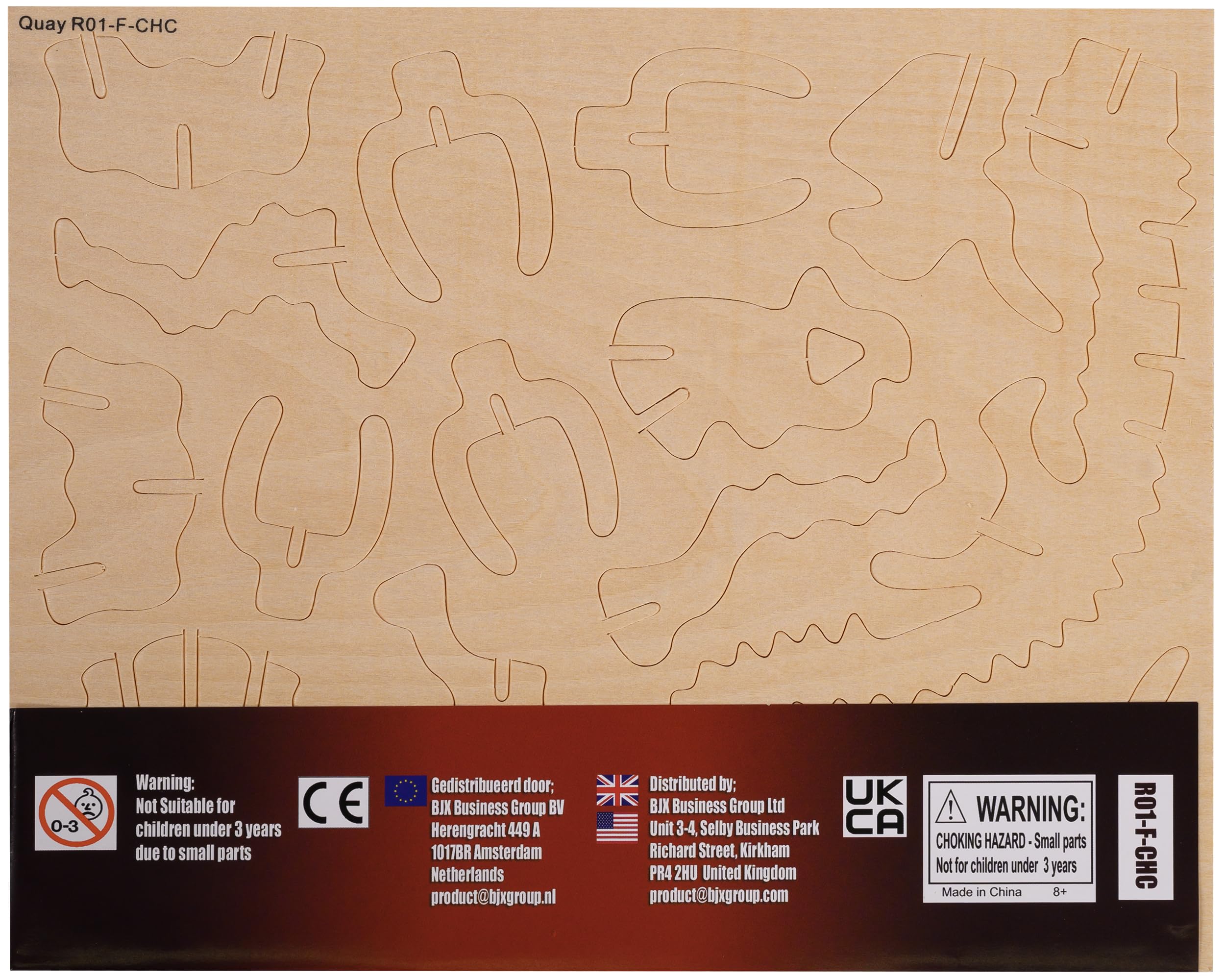Quay Dinosaur Set 2 Woodcraft Construction Kit FSC