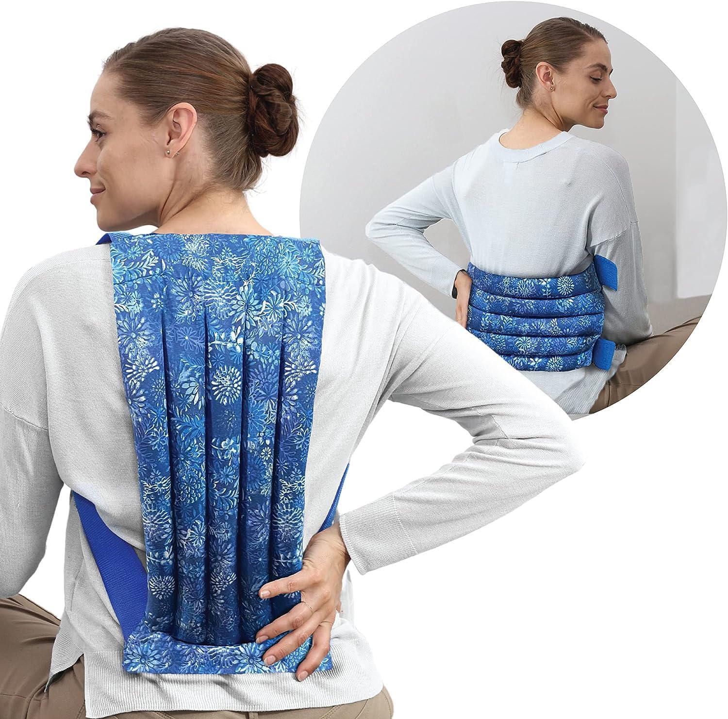 Nature Creation Microwavable Back Heating Pad Reusable & Portable Heating Pad Cold