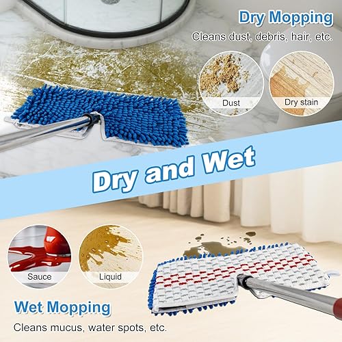 Miniatura 7 de Juego de fregona para O Cedar con mango y almohadilla para trapeador