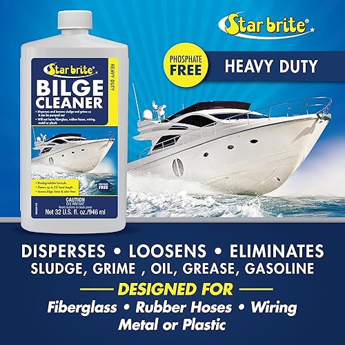 Miniatura 3 de STAR BRITE Limpiador de sentina resistente, simple y fácil de usar, verter, lancha y bombea, emulsiona aceite, combustible y deja la sentina limpia