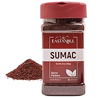Vista 1 de Eastanbul Sumac Spice, 6.4 onzas, zumaco molido, condimento de especias turcas Fresh Farm para platos mediterráneos y platos de Oriente Medio, polvo