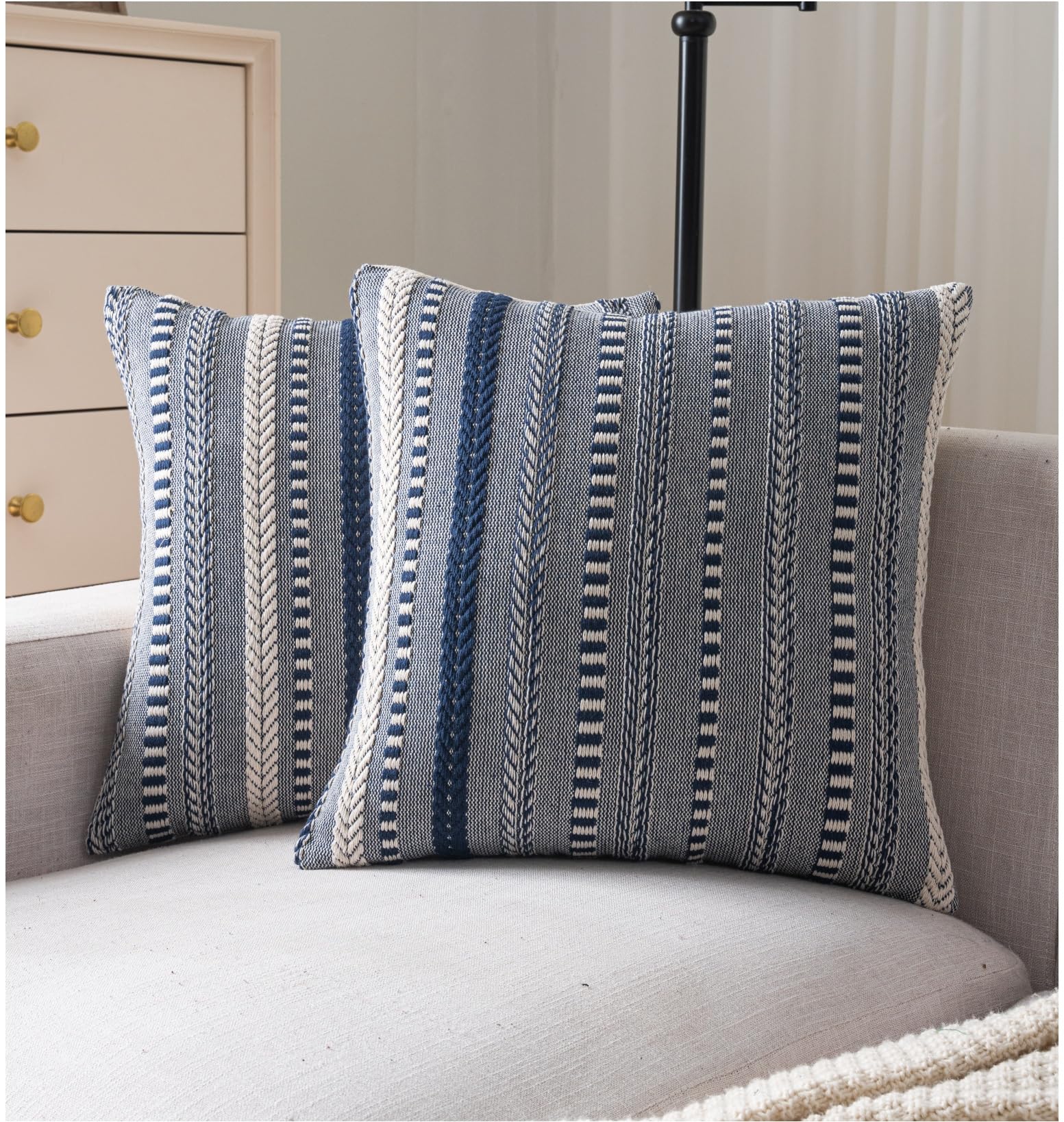 Cethom Boho Striped Pillow Covers