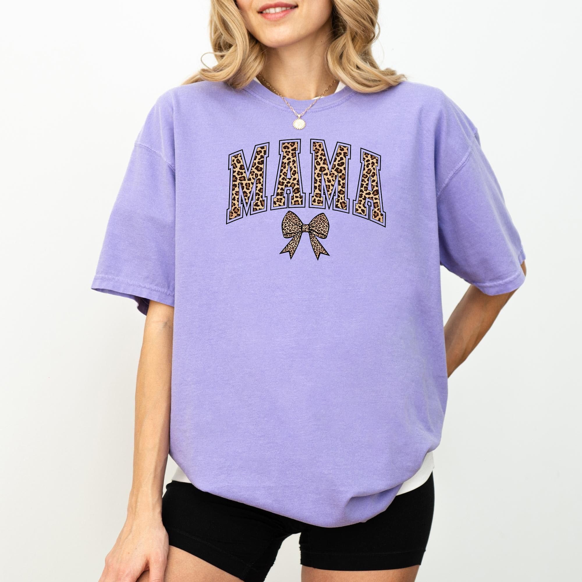 Comfort Colors Mama Shirt – Leopar &hellip;