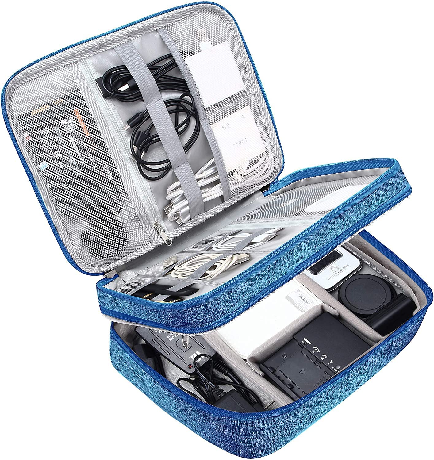 Anaant Double Layer Gadget Organizer (Dul Blue) Electronic Gadget Organizer Case, Cable Organizer Bag for Accessories (B0CSDQC1S1) Amazon Price History, Amazon Price Tracker