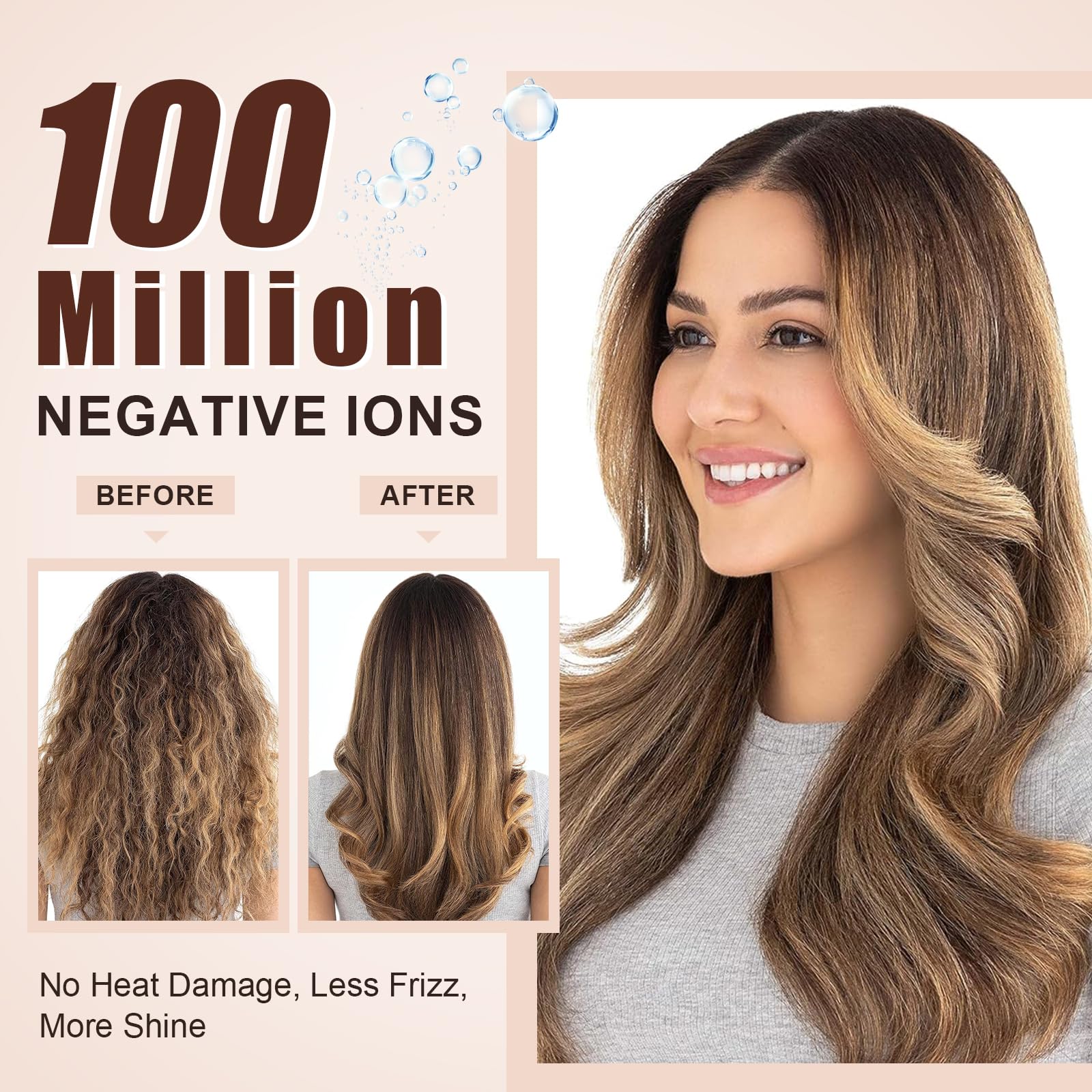 Dual Voltage Hot Air Brush with Ionic Styling Technology