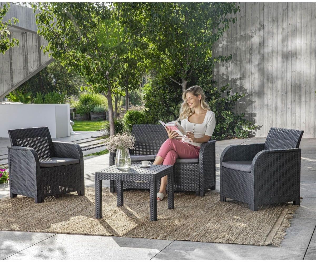 Keter SanRemo lounge set in an outdoor patio setting