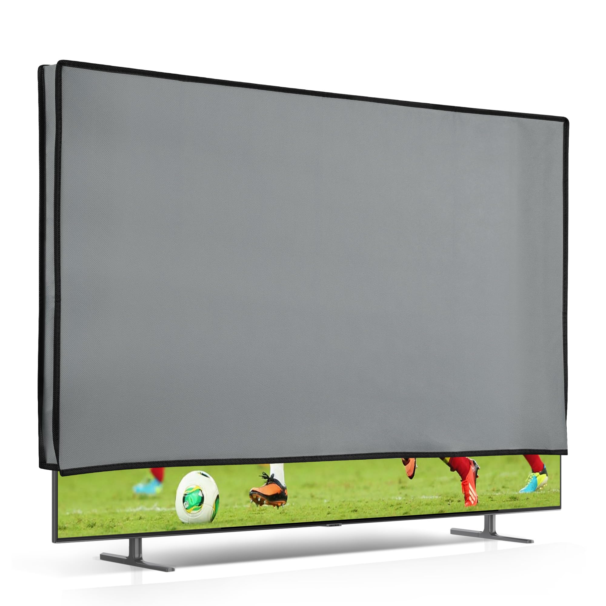 kwmobile TV Screen Cover Compatible with 43 Inch TV Screen Protector Light Grey - 1