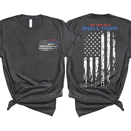 Try That in Small Town Shirt for Women | Country Music Lover Retro Hoodie