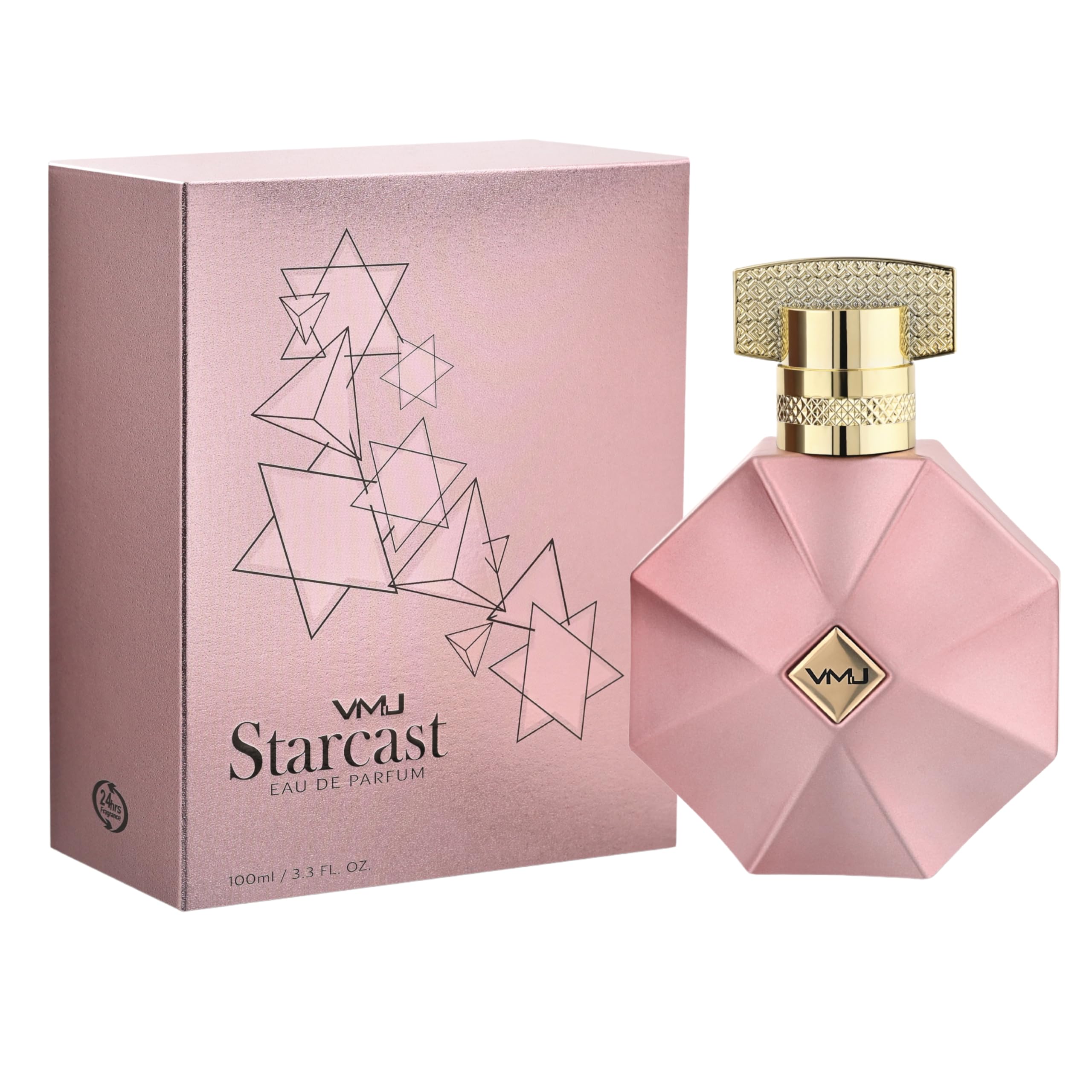 VMJ Starcast Pink 100ml Eau de Parfum for Men & Women - Fruity, Floral & Woody Fragrance with Musk, Amber & Raspberry Notes-picture-13