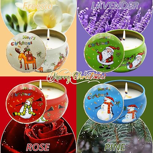 Miniatura 2 de Paquete de 4 velas aromáticas para el hogar, velas de vainilla para limpiar la casa, velas perfumadas para aliviar el estrés en el hogar, quemaduras