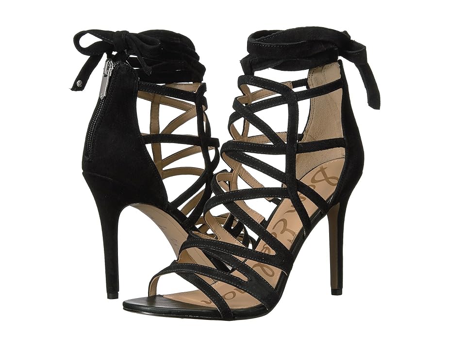 

Sam Edelman Alba (Black Kid Suede Leather) Women's 1-2 inch heel Shoes