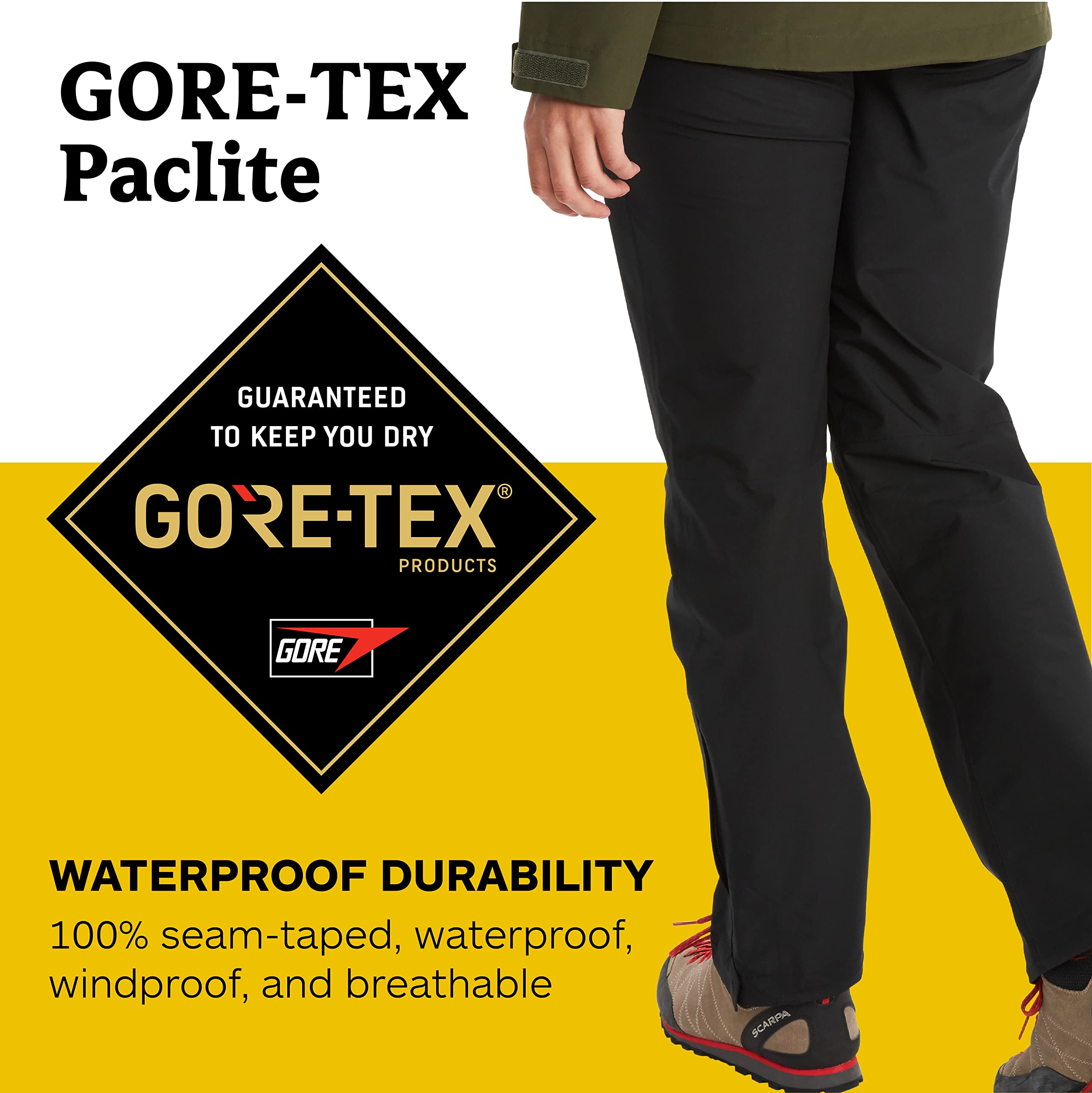 MARMOT Wm's Minimalist Pant - Pantalón impermeable Gore-Tex para lluvia, pantalón resistente al viento para senderismo, prenda transpirable para la lluvia para hacer excursiones Mujer