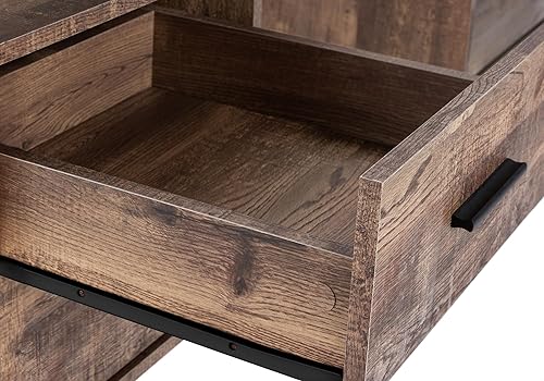 Miniatura 33 de Monarch Specialties Escritorio de oficina de metal plateado con aspecto recuperado, color gris pardo oscuro, 60 pulgadas Gris topo oscuro,Aspecto de