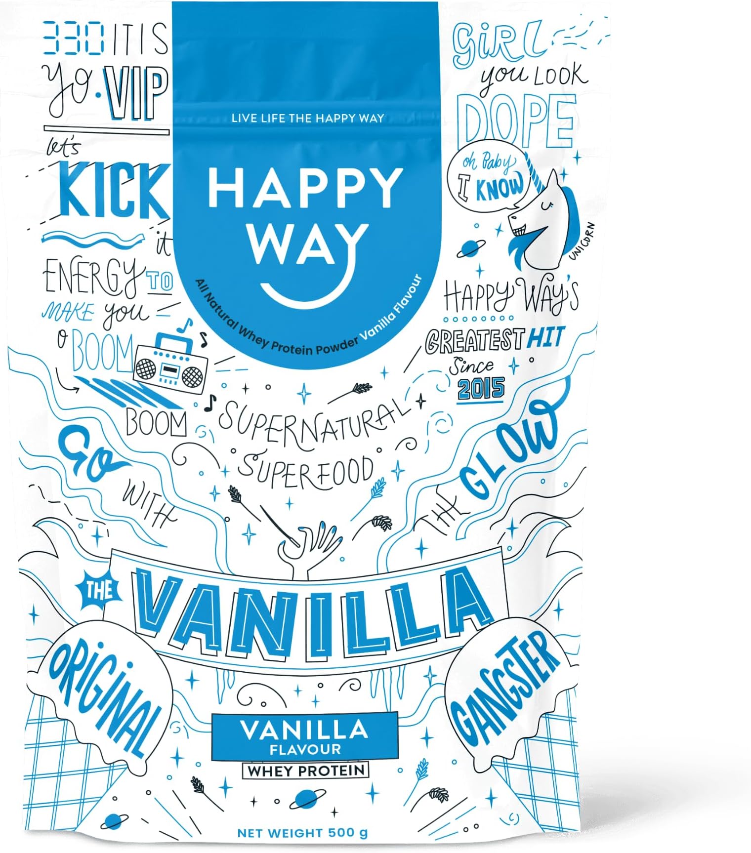 Whey Vanilla Protein Powder 500g