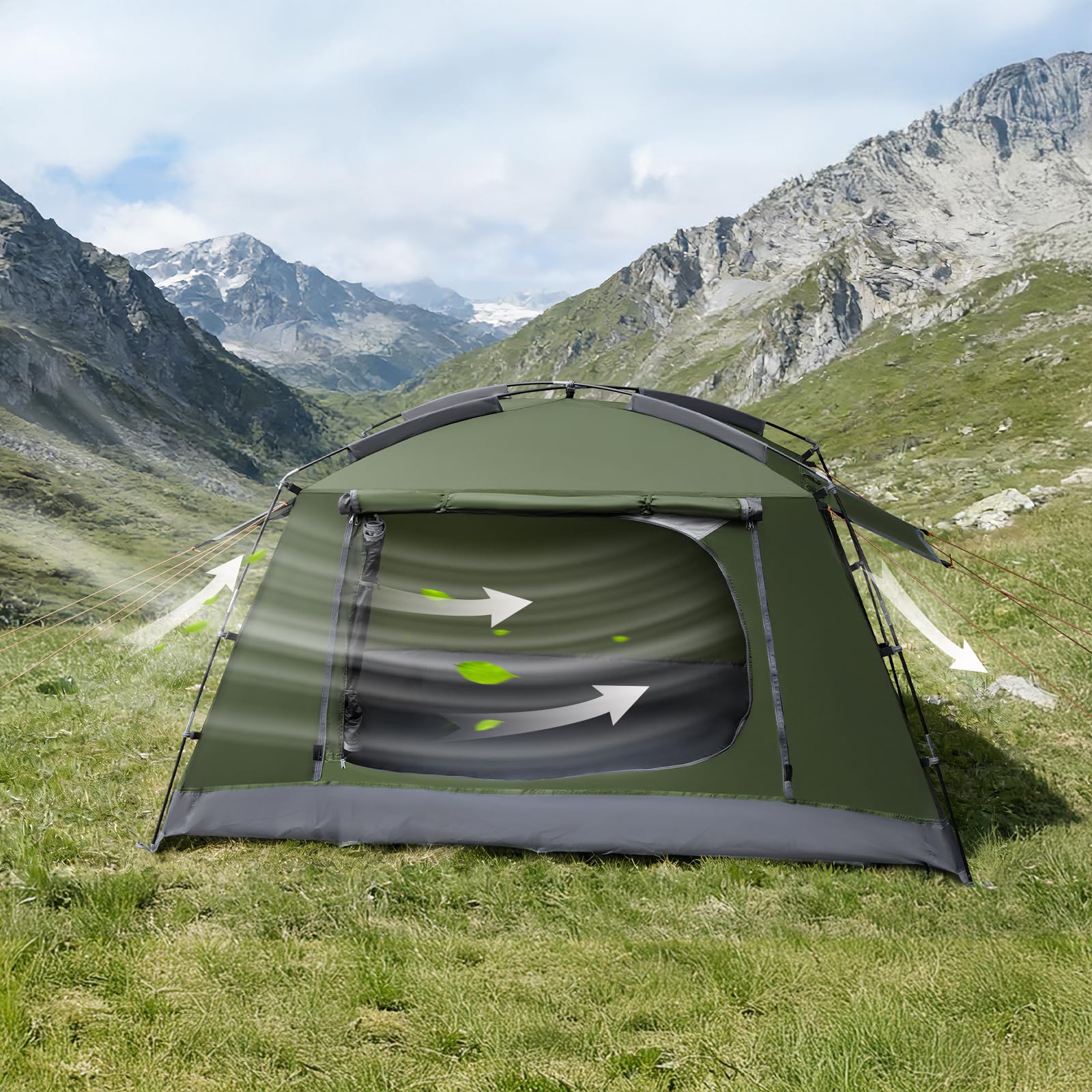 Night Cat Tienda de Campaña 4 Persona Impermeable Grande Camping Familiar