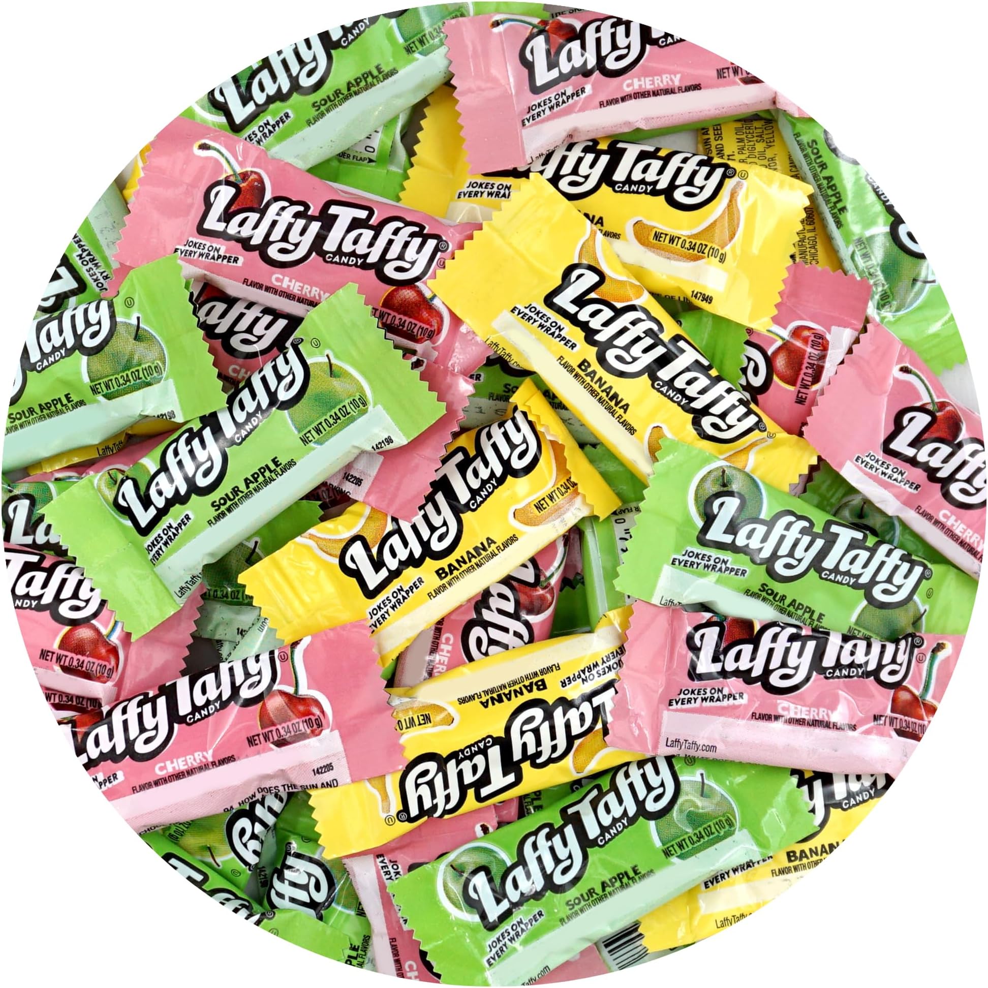 Laffy Taffy Bulk Candy Assortment, 1lb Bulk Bag (Approx. 45 Pieces), Delicious Soft Taffy Candy, Assorted Fruit Flavors, Individually Wrapped Bulk Candy…