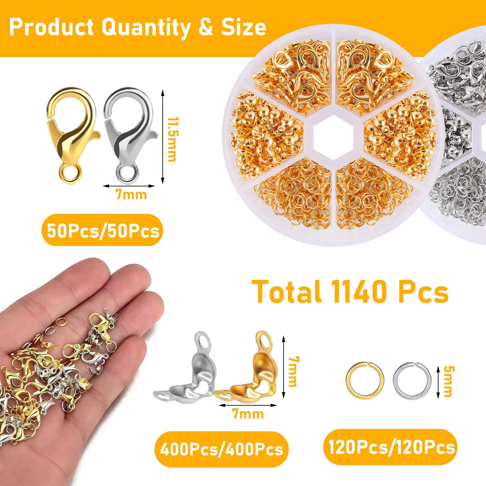 Lot De 1140 Fermoir BraceletAttache Bracelet Fermoirs De Collier