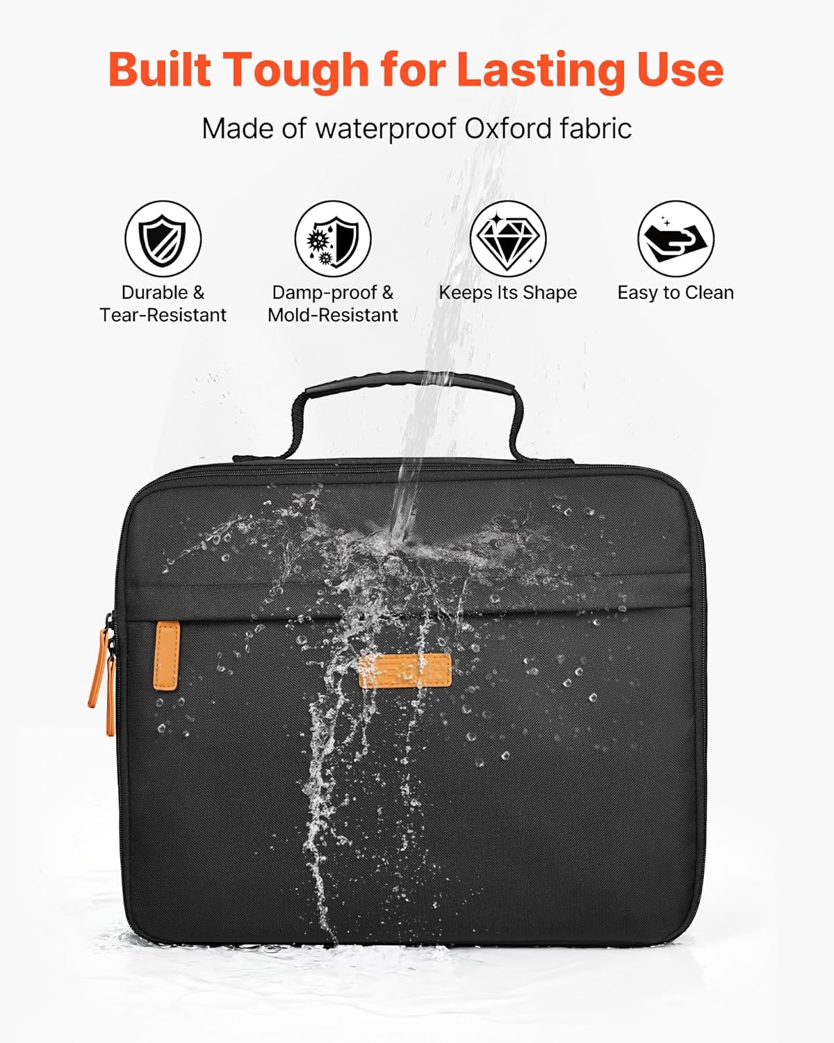 VEVOR Miniature Storage Carrying Figure Bag, Fits for 1:500-1:750 Scale Models, Miniature Transport Bag with Adjustable Shoulder Strap, 3 Foam Layers for Large Storage Capacity (Minis Not Included)