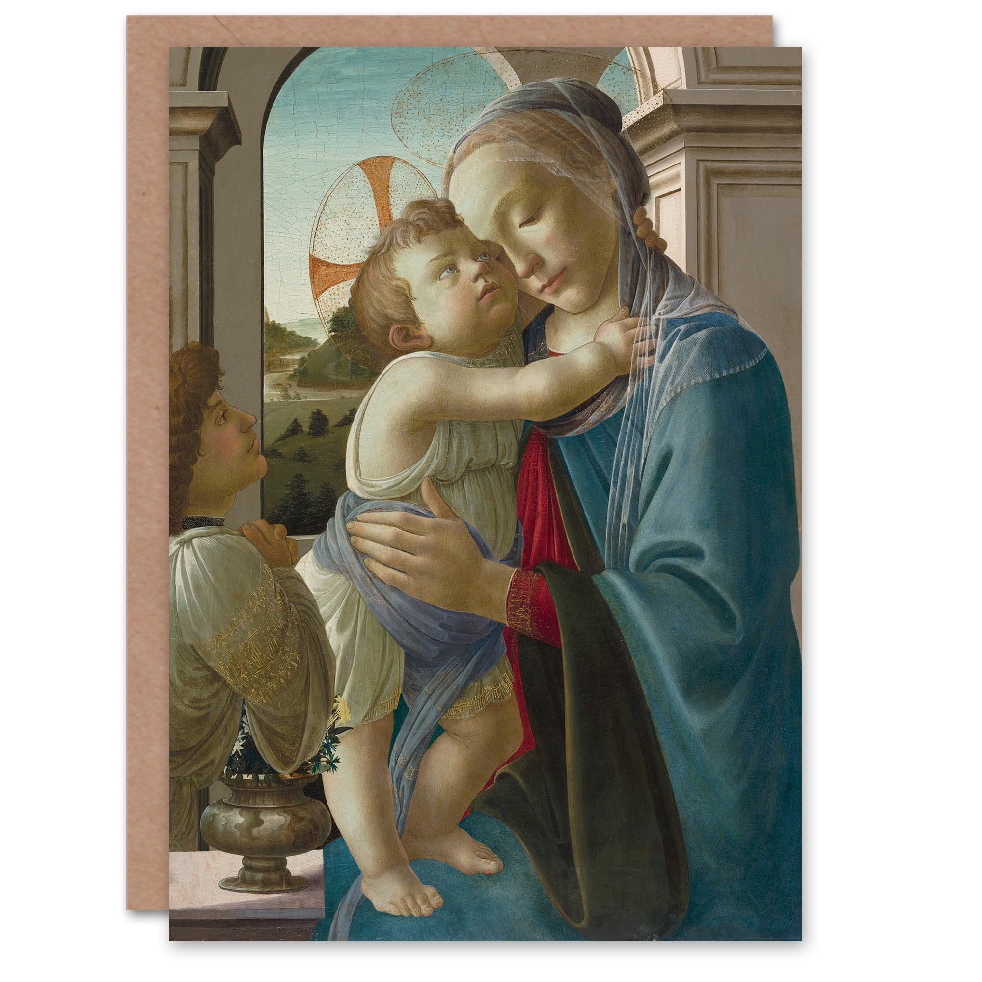 Artery8 Sandro Botticelli Art Card Virgin and Child with an Angel