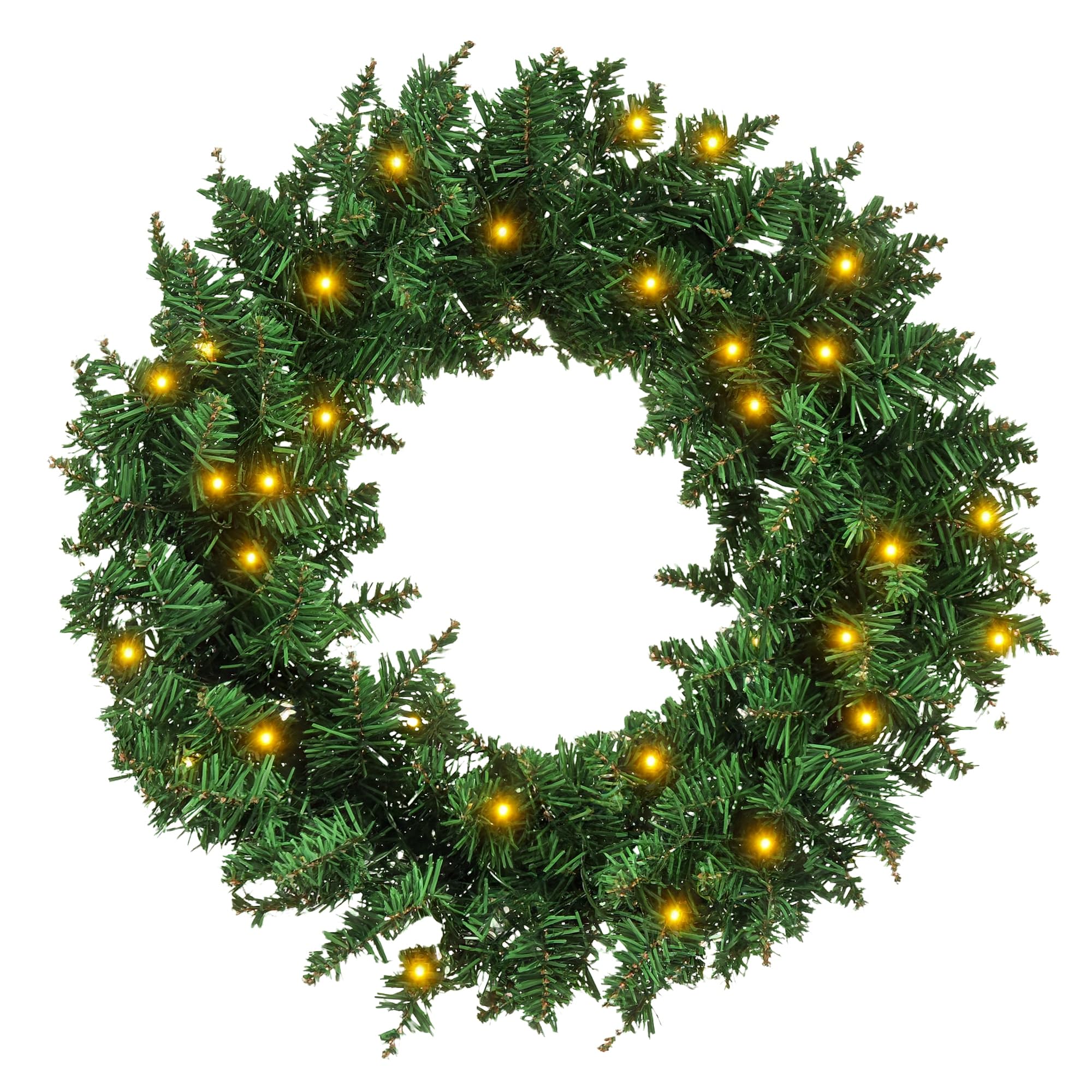 B&Q -  Christmas Wreath 50 Warm White Led Lights Ideal Artificial Decor