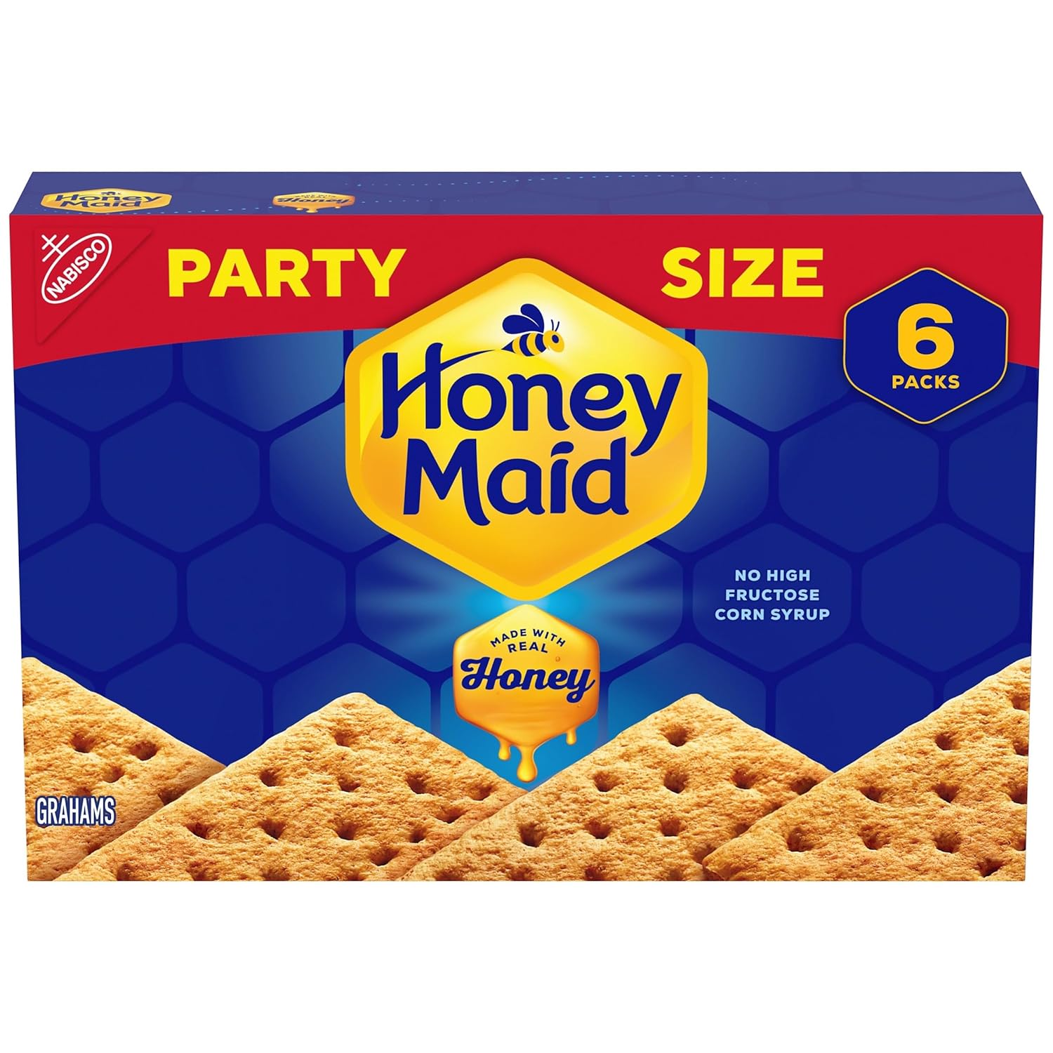HONEY MAID Graham Crackers, Lunch Snacks, Party Size, 28.8 oz