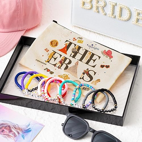 Miniatura 6 de Juego de 12 piezas de bolsa de maquillaje Taylor de la amistad de Taylor, bolsa de cosméticos Singer Taylor Tour, bolsa de cosméticos, pulsera