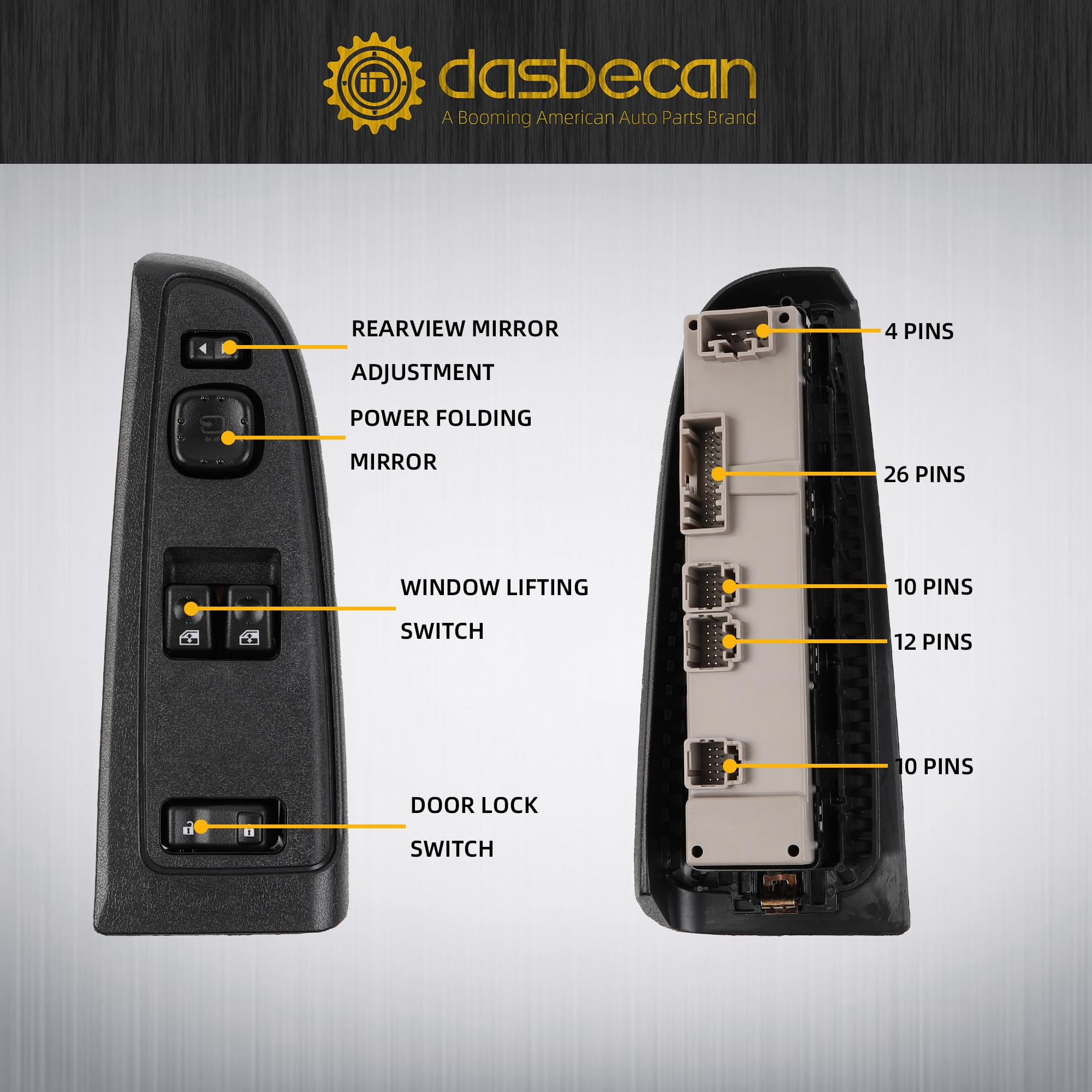 Window Switch Driver Side GM Window Switch Module Master Power Window ...