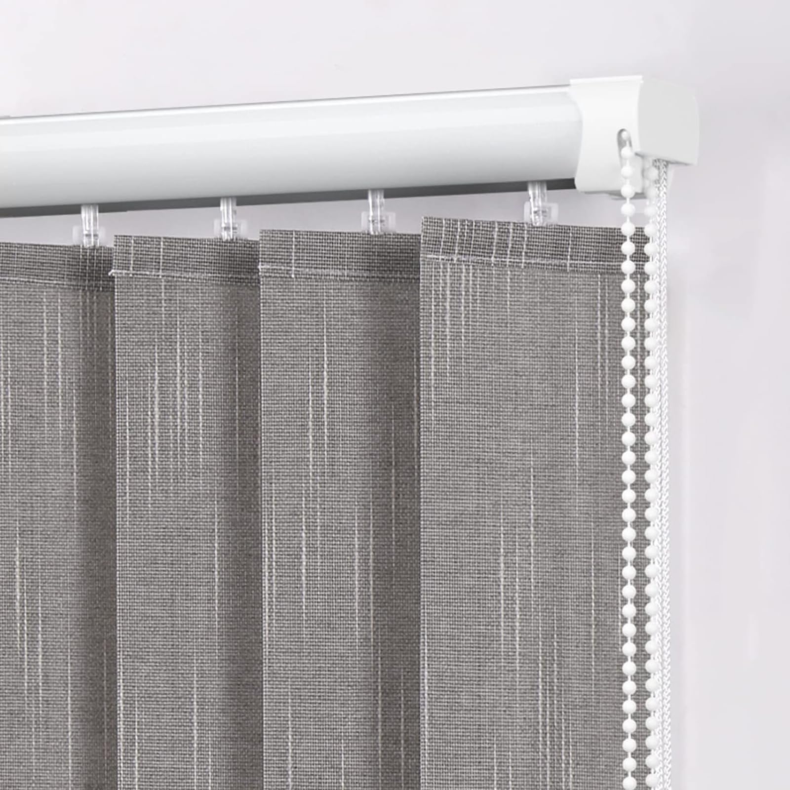 Cortina Lamas Verticales Translúcida,Persianas Venecianas Opaca de Tela de Poliéster,Estores Opacas y Térmico,para Oficina o Hogar,con Accesorios,Personalizable,Ancho x Alto (170cm x 260cm)