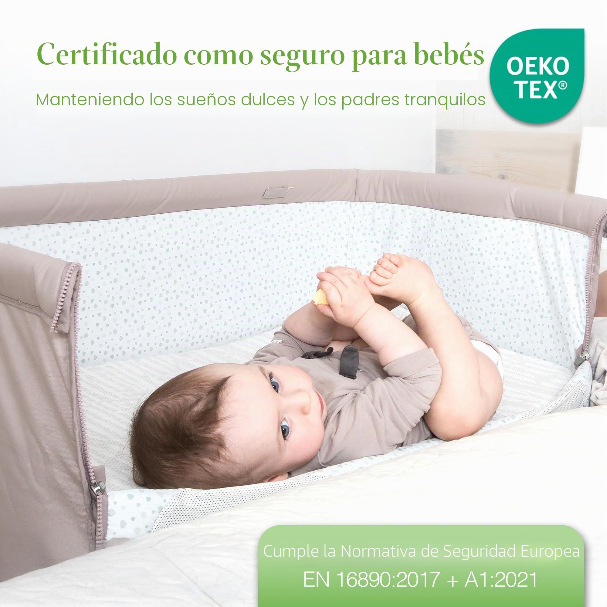 Comfier Sleep Colchón de 50 x 83 cm con Funda de Bambu