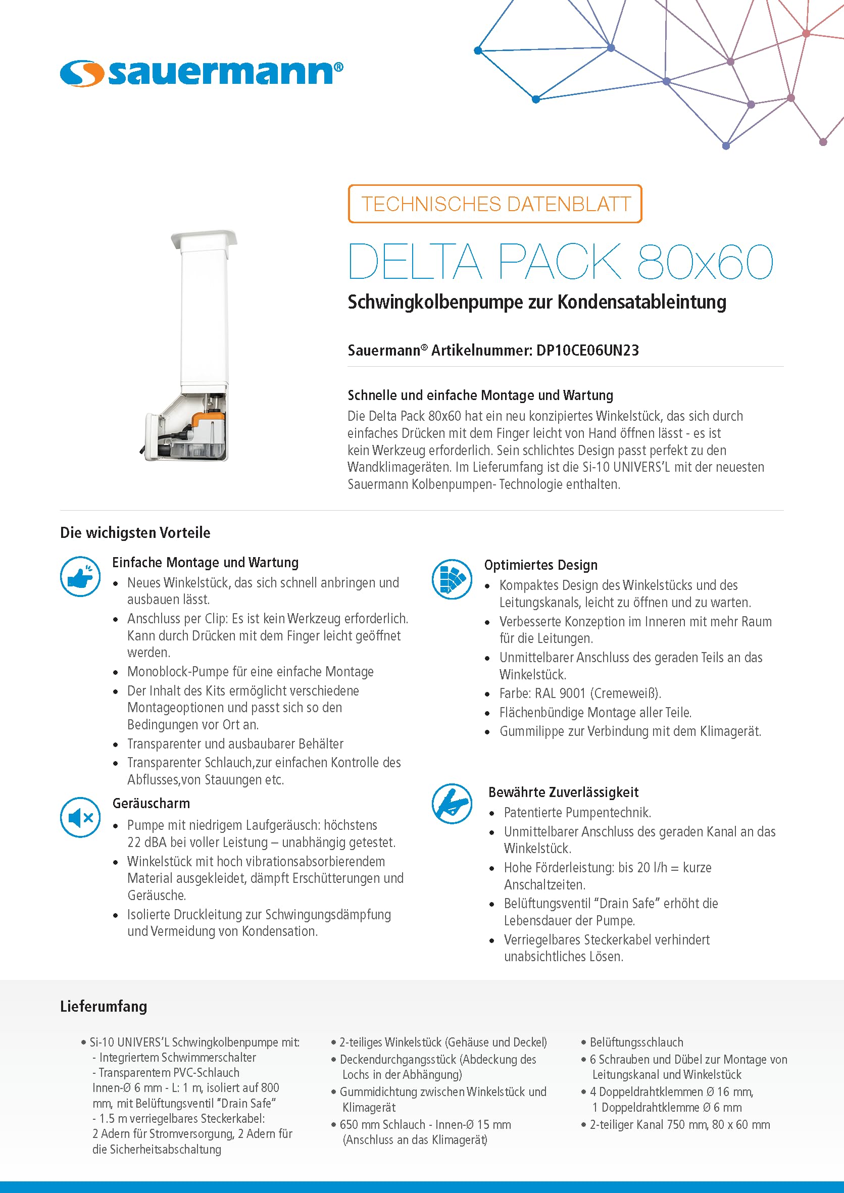 Sauermann Delta Pack Kondensatpumpe