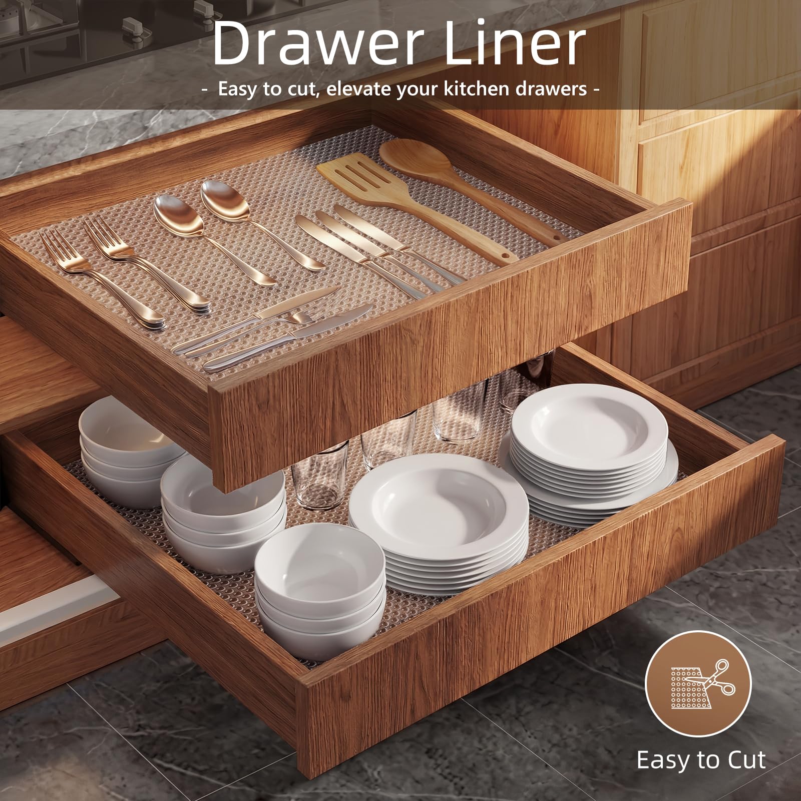 dresser liner PABUSIOR Clear Shelf for Cabinet: 100%EVA Dual-Sided Non-Slip 8