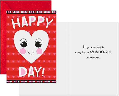 Miniatura 2 de Hallmark Tarjetas de San Valentín para la escuela de niños, llama, oso, corazones (8 aulas de San Valentín con sobres)