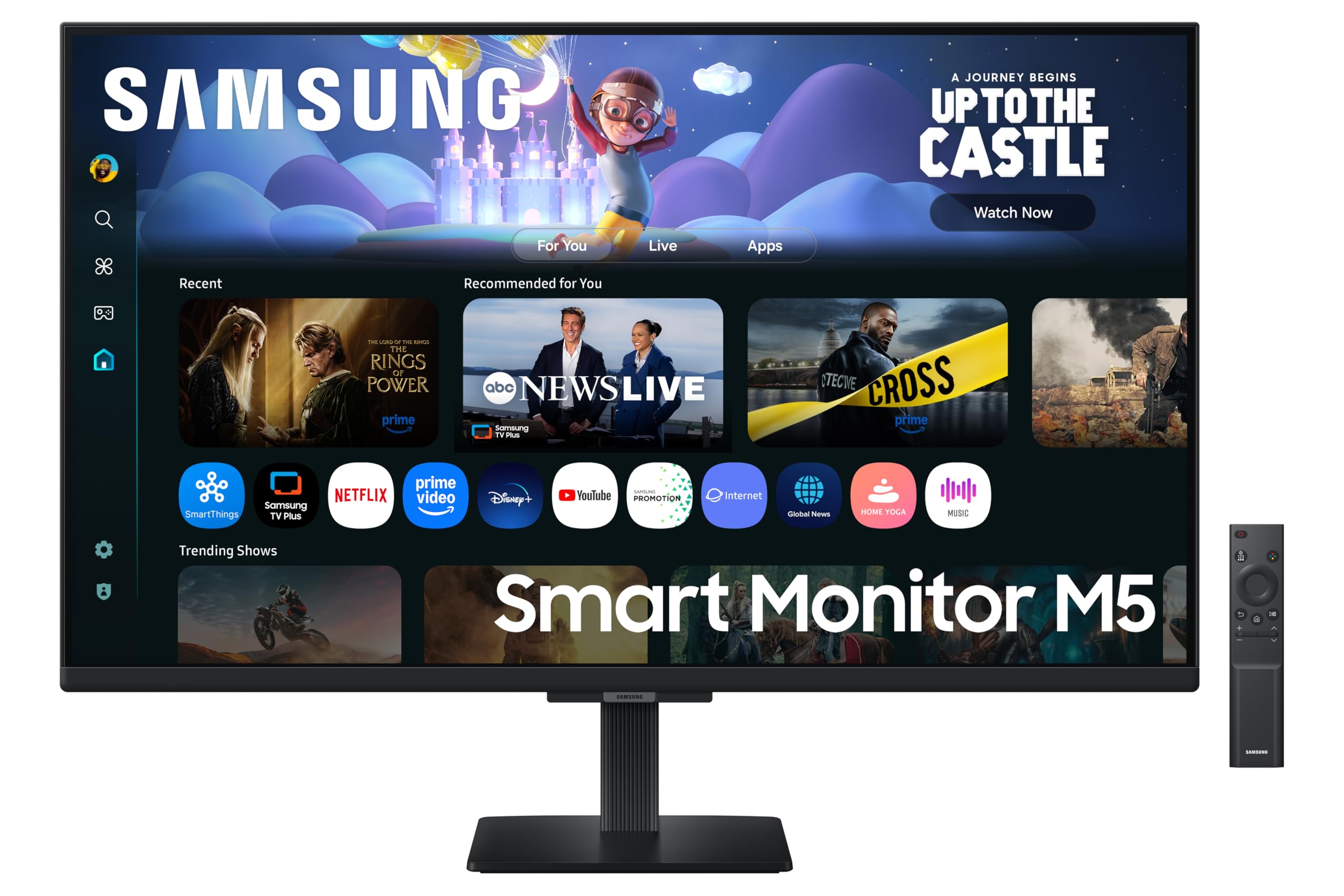 32" M5 M50F Smart Monitor (Smart Features) FHD (1,920 x 1,080) 60hz, 2HDMI, Simple Stand, for Entertainment and Work, LS32FM500EMXUE