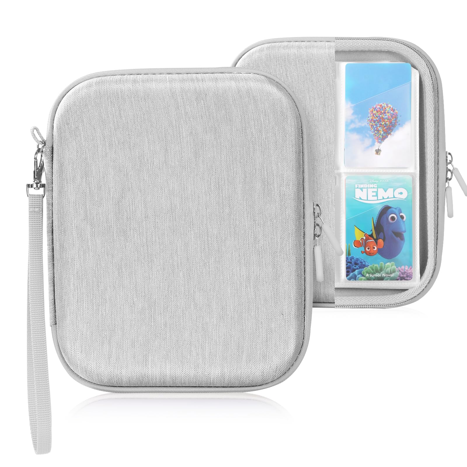 EUGOOCX Portable Card Holder Case for Yoto Cards, Double-Sided Binders Holds up to 120 Audiobook Cards, Storage Bag with Card Sleeve for Easy Travel & Organization (Gray) โ image 1