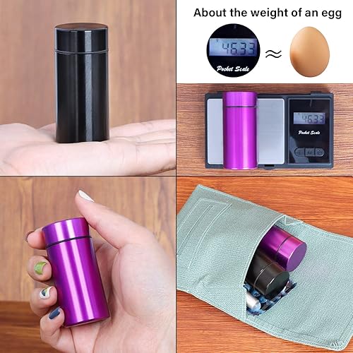 Miniatura 5 de Stash Jar  Botella de aluminio hermética a prueba de agua y olores, para hierbas