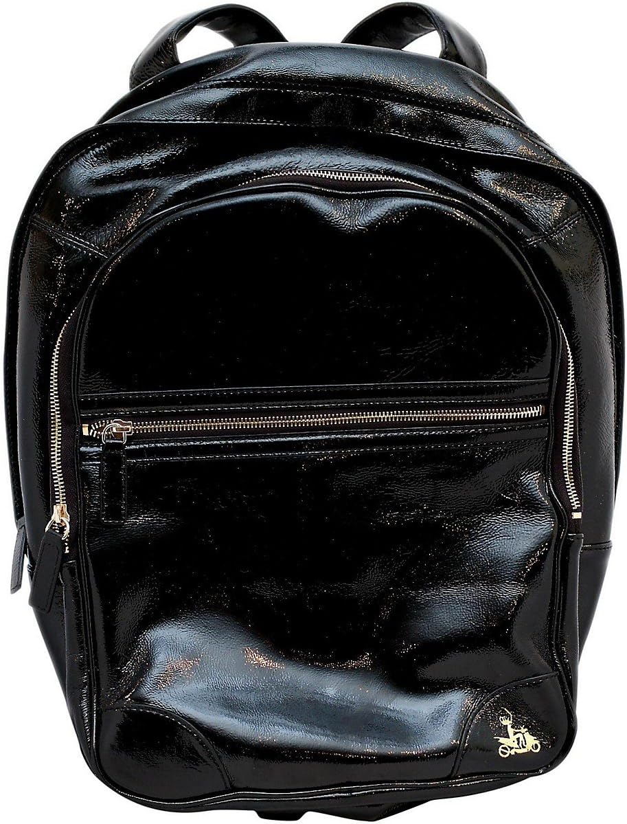Fluter Scooter Black Leather Backpack Case Cover