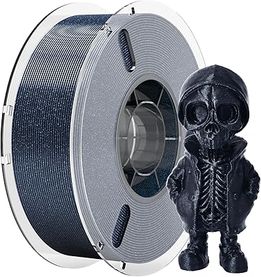 15 – RAMBERY 3D Printer Filament 1.75mm Galaxy Blue Silk PLA Filament Sparkle Deep Blue Shiny 3D Printing Filament for Most FDM 3D Printer, 1kg(2…