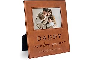 Personalized First Father's Day Picture Frame Gift Idea from Kids for Daddy...