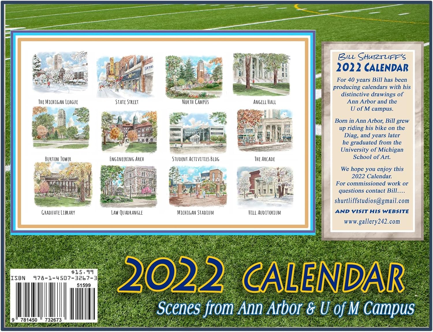 University Of Michigan Calendar 2022 University Of Michigan 2021 Calendar : Office Products - Amazon.com