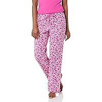 Amazon Essentials Pantaloni di Pigiama in Flanella Donna, Fucsia Sagoma Floreale