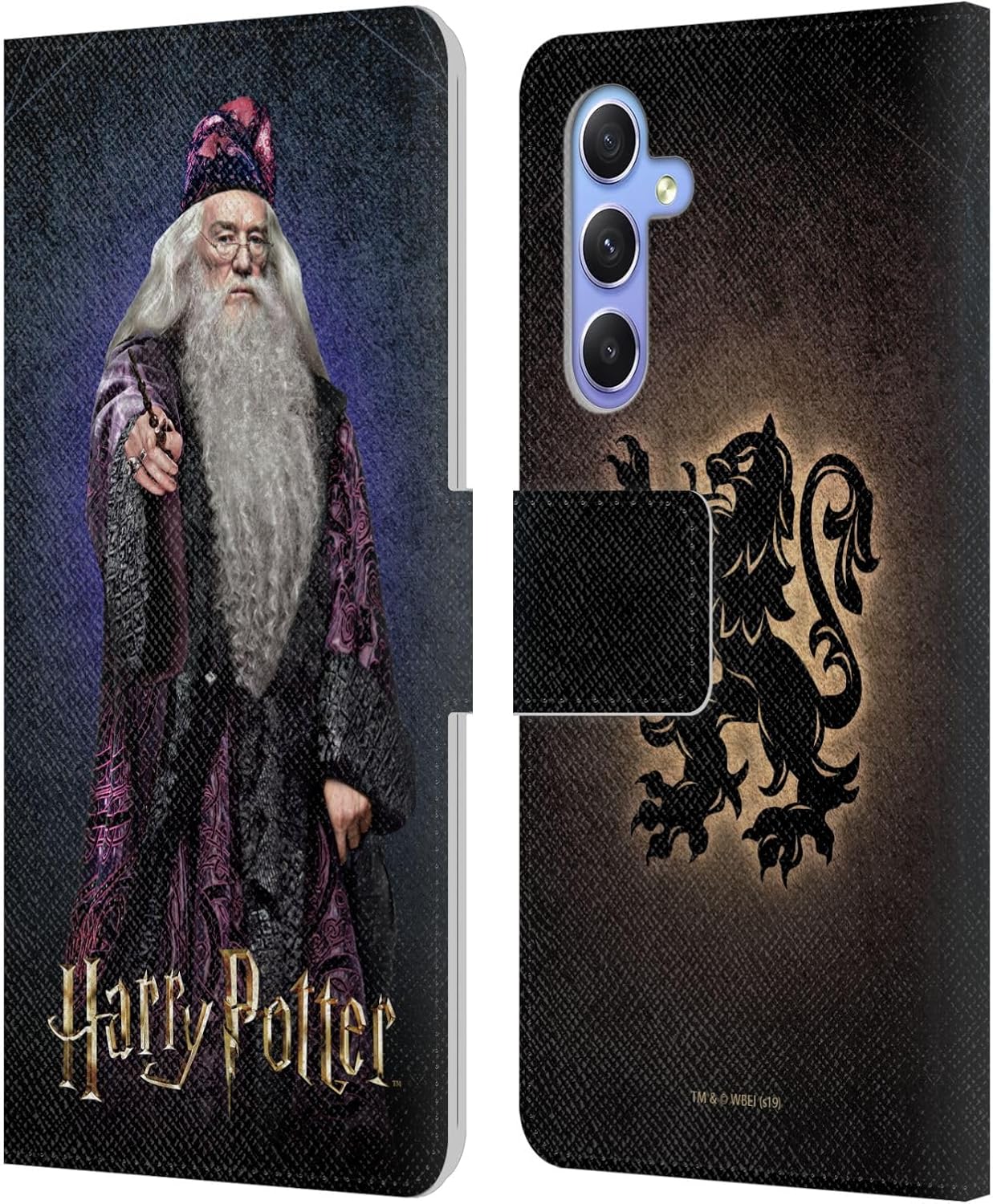 Head Case Designs Officially Licensed Harry Potter Albus Dumbledore Chamber of Secrets IV Leather Wallet Case Compatible with Samsung Galaxy A34 5G